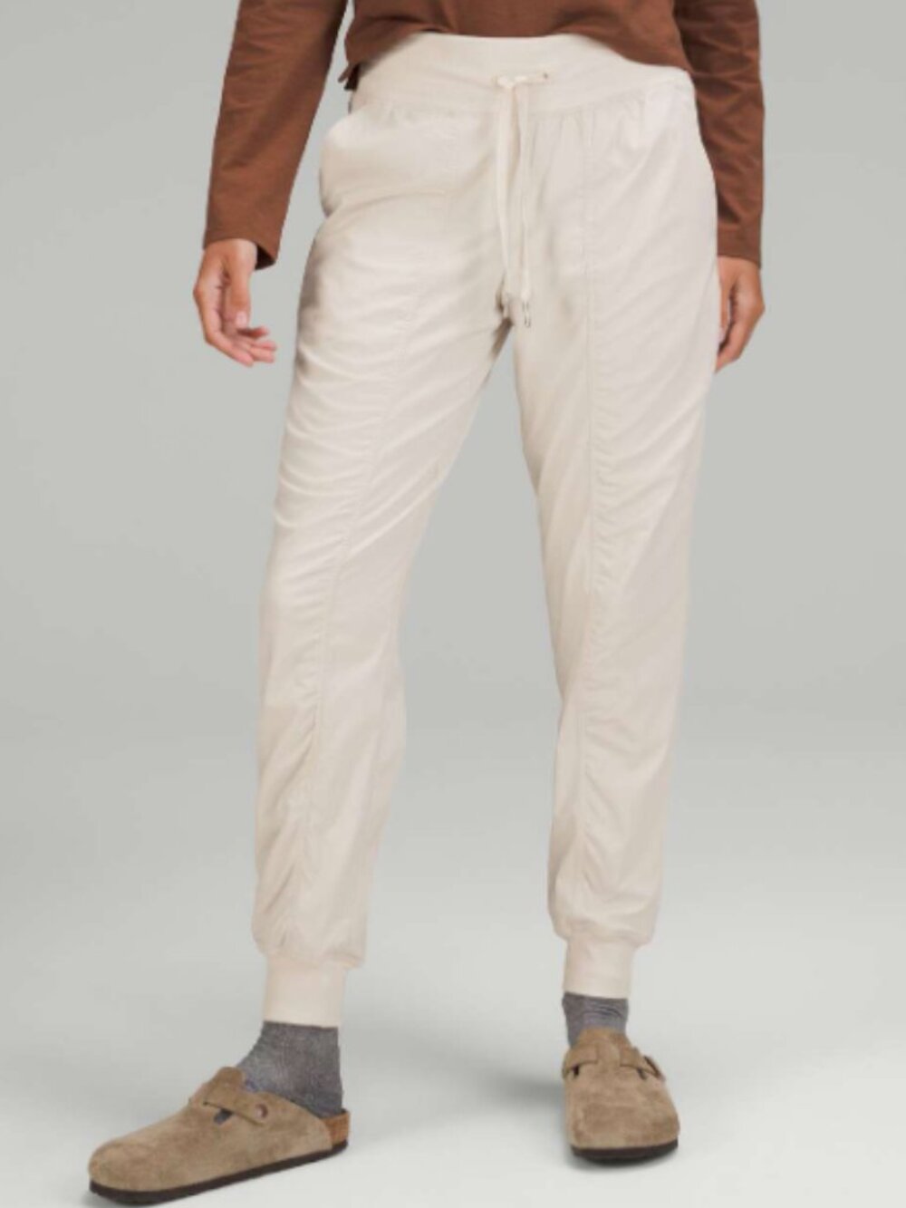 Lululemon Dance Studio Mid-Rise Jogger Size 8 Full Length White Opal 2025 EUC